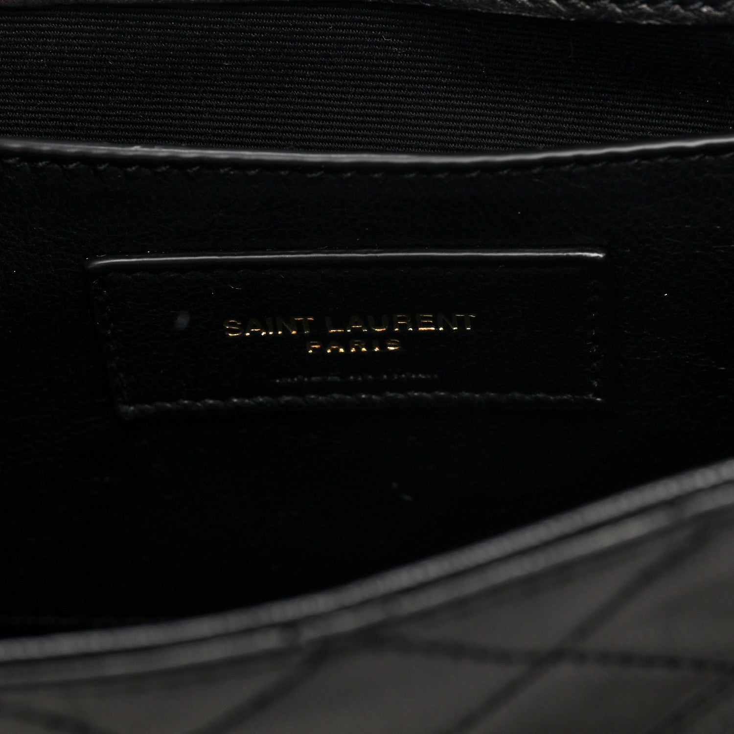 Saint Laurent Lambskin Quilted Monogram Mini Nolita Black 6 of 9