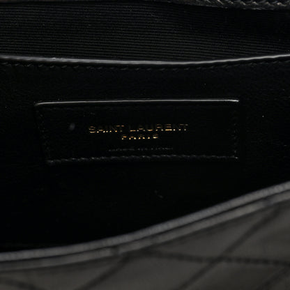 Saint Laurent Lambskin Quilted Monogram Mini Nolita Black 6 of 9