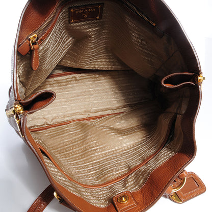 Prada Vitello Daino Shopping Tote Brandy 7 of 12