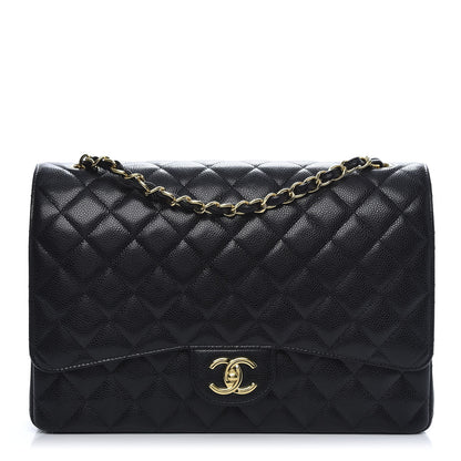 Chanel Caviar Quilted Maxi Double Flap Black 1 of 11