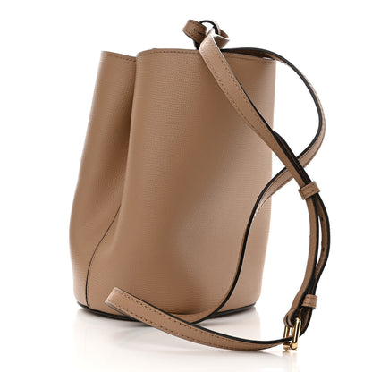 Burberry Haymarket Check Colours Small Lorne Bucket Crossbody Beige 3 of 13