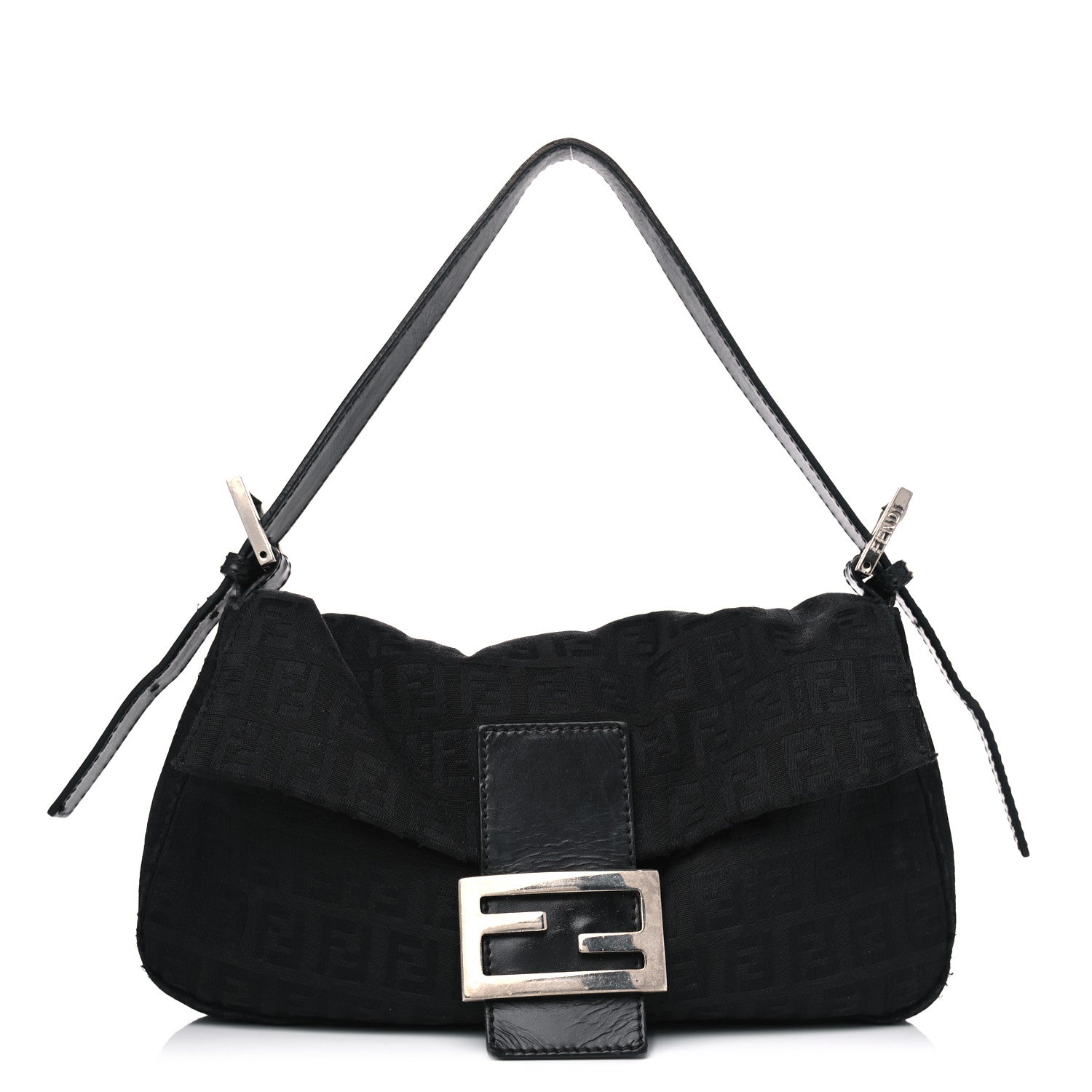 Fendi Zucchino Baguette Black 2 of 13