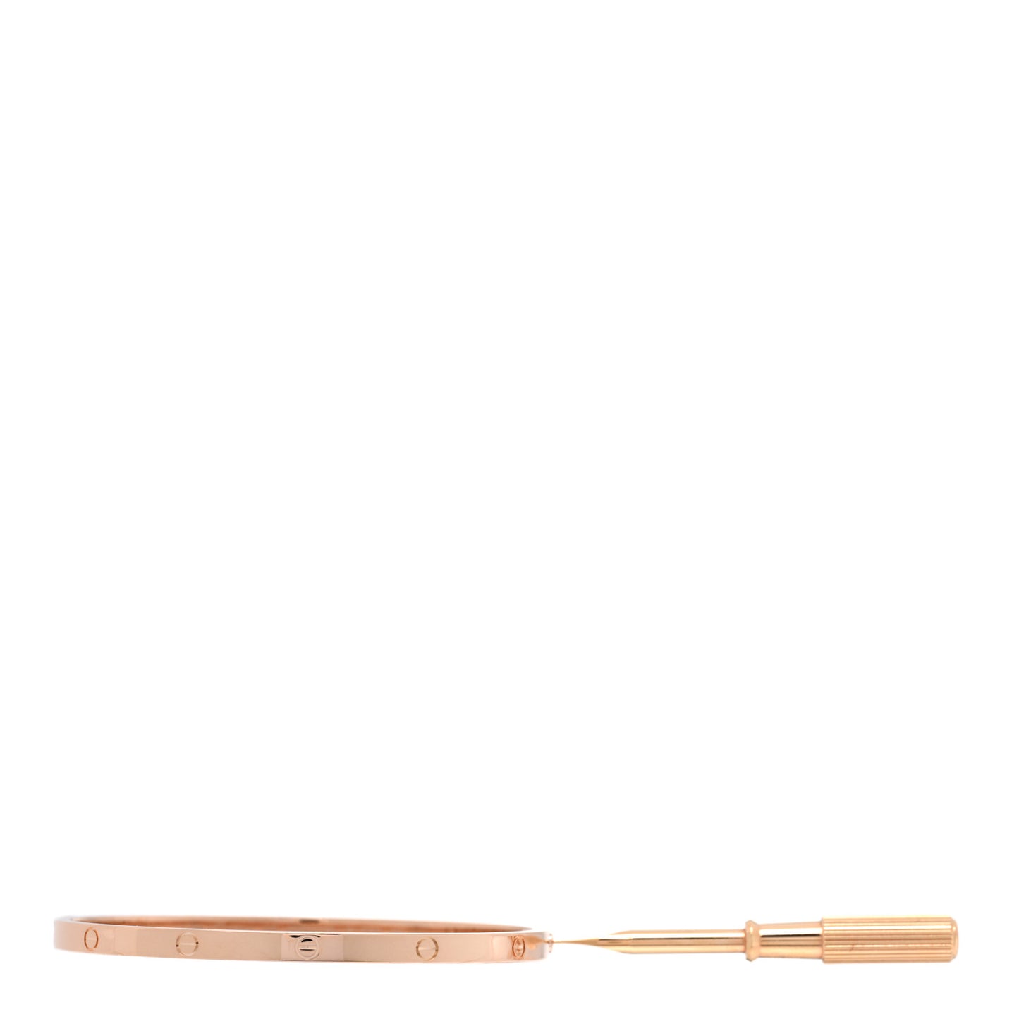 18K Pink Gold Small LOVE Bracelet 17