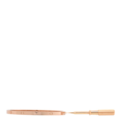 Cartier 18K Pink Gold Small LOVE Bracelet 17 6 of 7