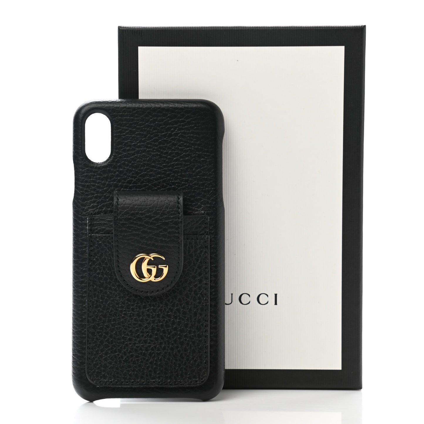 Calfskin Marmont iPhone XS Max Case Black