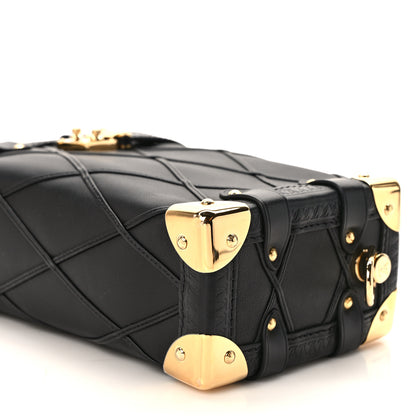 Louis Vuitton Lambskin Malletage Side Trunk PM Black 8 of 8