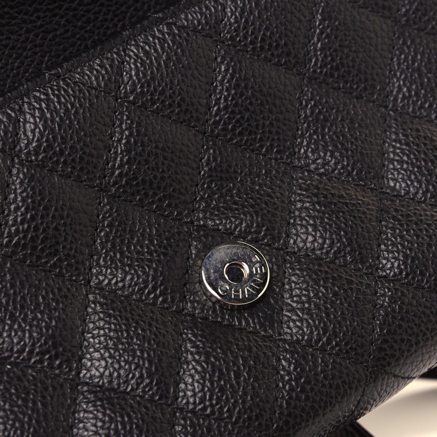 Chanel Grained Calfskin Quilted 2.55 Reissue Flap Belt Bag Clutch Black 10 of 14