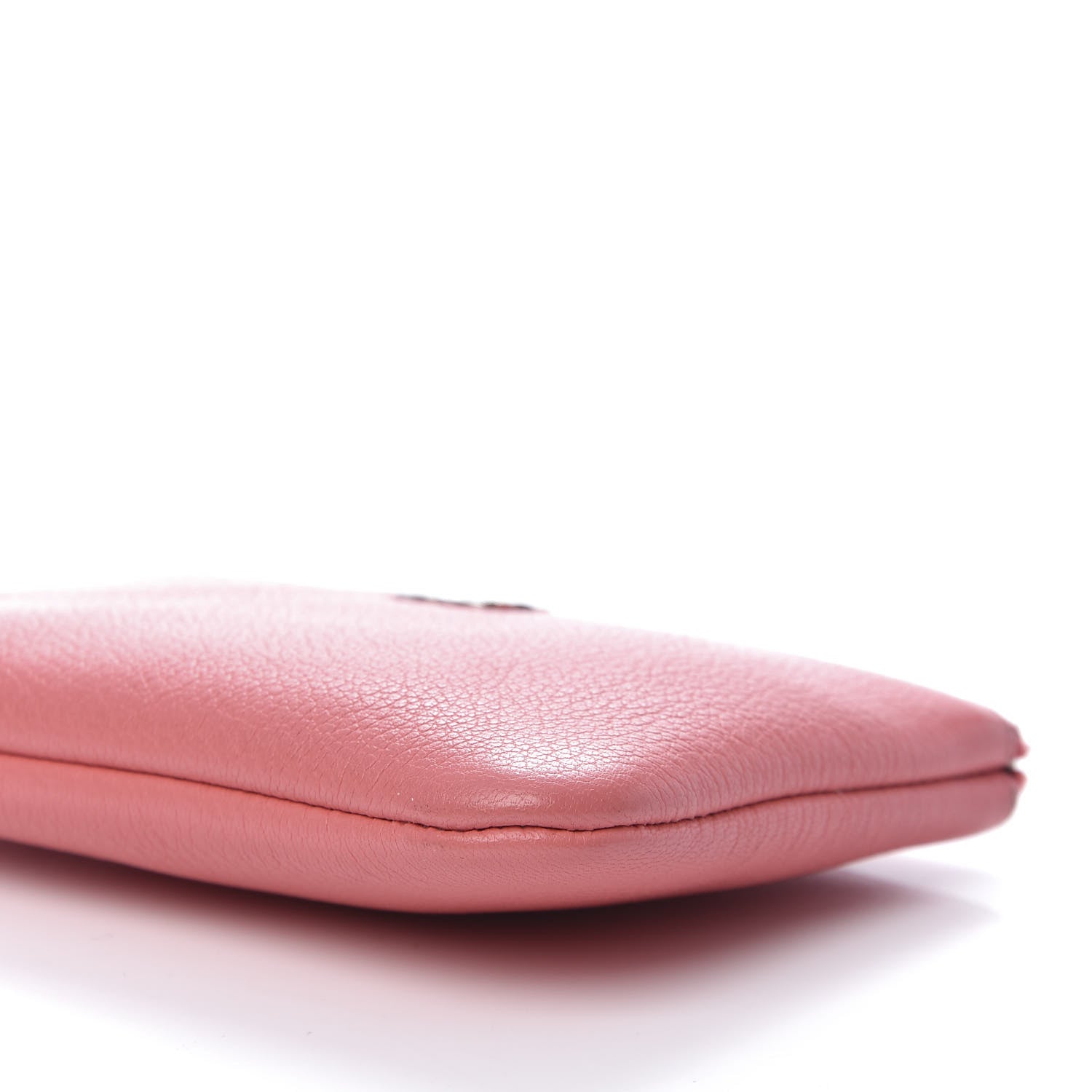Chanel Goatskin Small CC Clover Cosmetic Case Pink 8 of 10