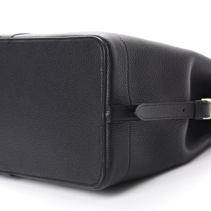 Celine Grained Calfskin Medium Cabas De France Black 7 of 8