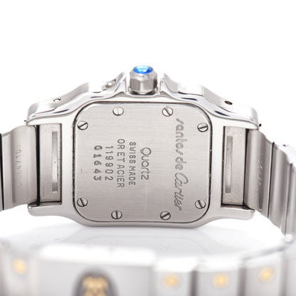 Cartier Stainless Steel 18K Yellow Gold 24mm Santos De Cartier Galbee Moon Phase Quartz Watch 4 of 4