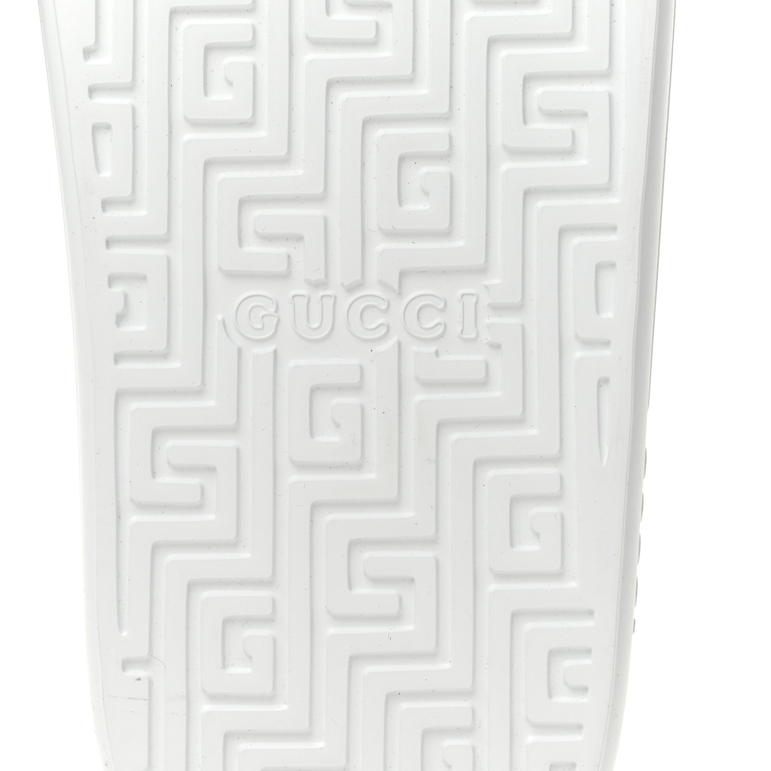 Gucci Rubber Web Mens Slide Sandals 12 White Green Red 7 of 10