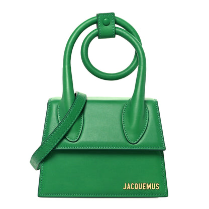 Jacquemus Calfskin Le Chiquito Noeud Green 1 of 9