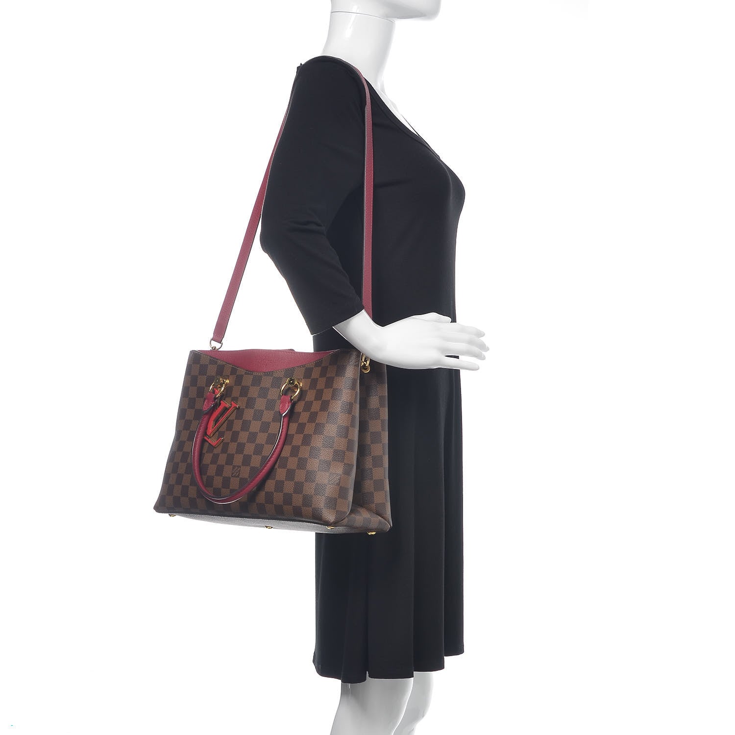 Louis Vuitton Damier Ebene LV Riverside Lie De Vin 3 of 13
