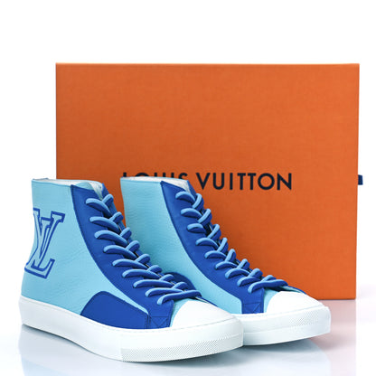 Louis Vuitton Calfskin Tattoo Sneaker Boots 8 Blue 8 of 8