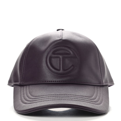 Telfar Vegan Leather Logo Embossed Hat Eggplant 3 of 8