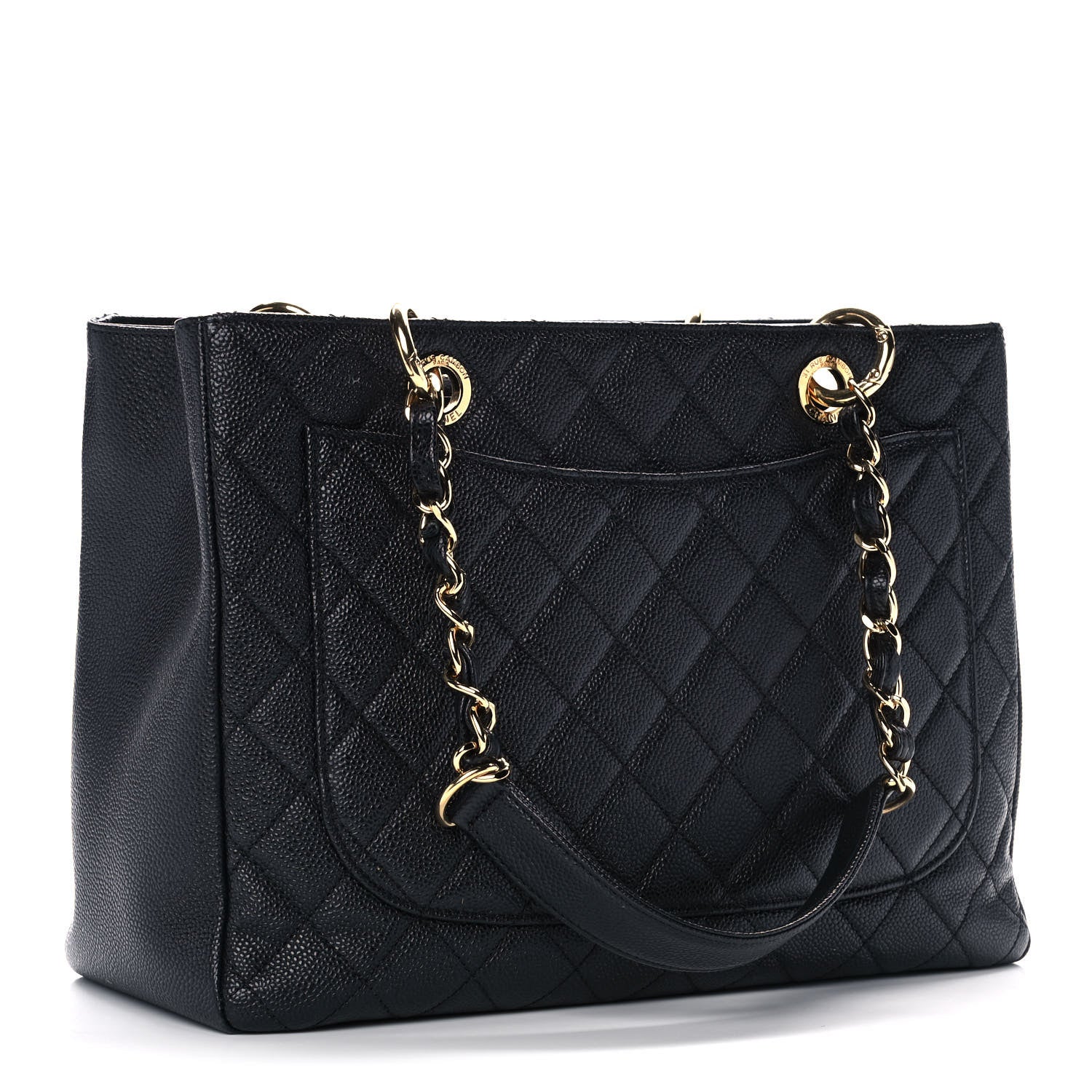 Chanel Caviar Quilted Grand Shopping Tote GST Black 2 of 13