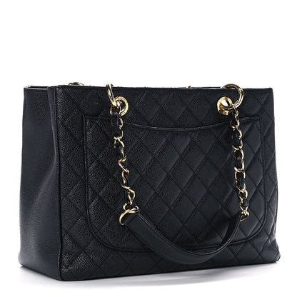 Chanel Caviar Quilted Grand Shopping Tote GST Black 2 of 13