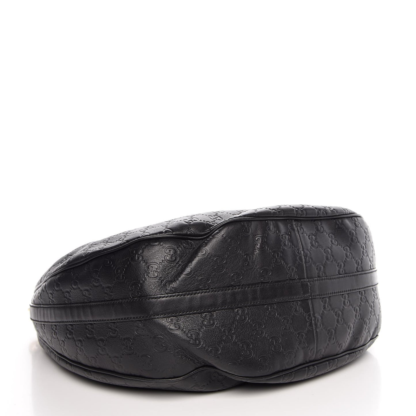 Guccissima Large GG Twins Hobo Black