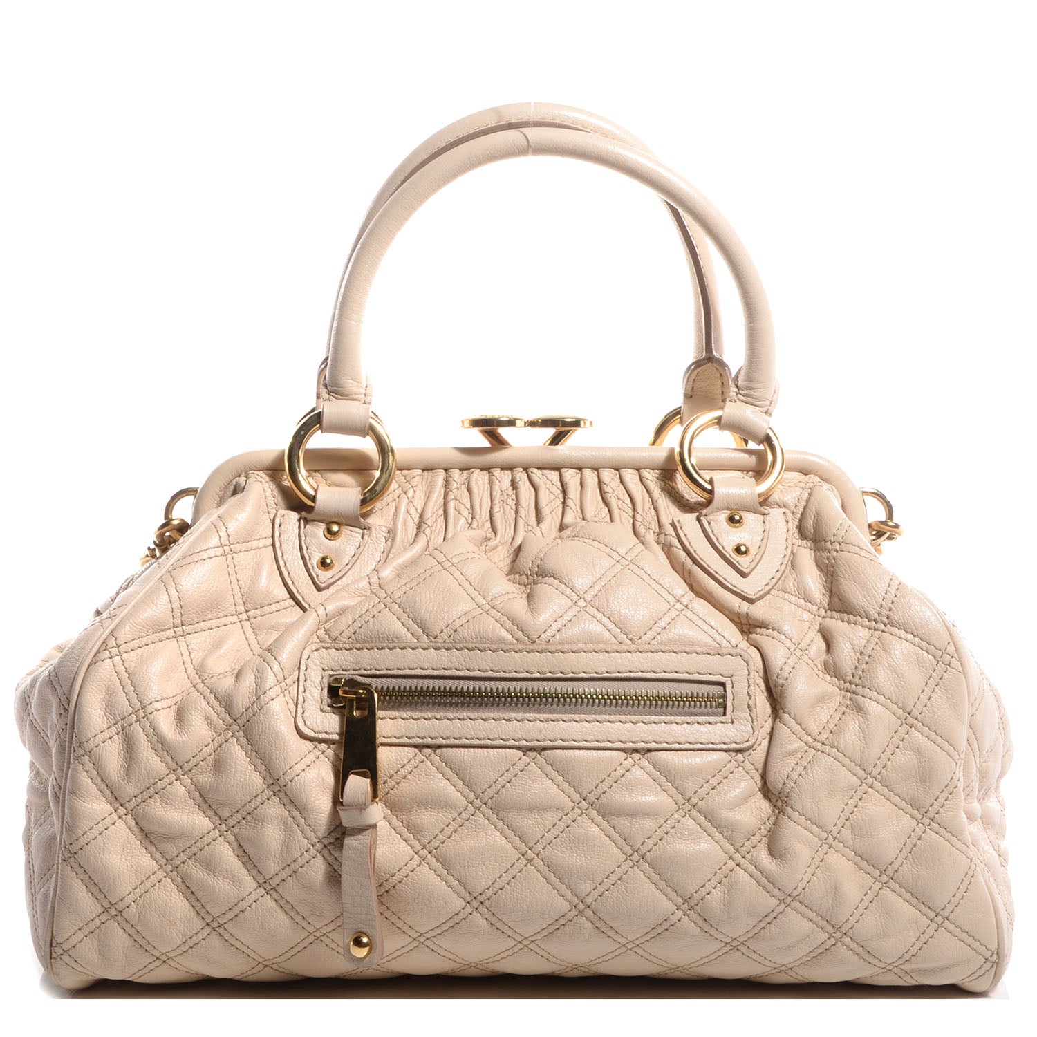 Marc Jacobs Calfskin Quilted Stam Ivory 1 of 8