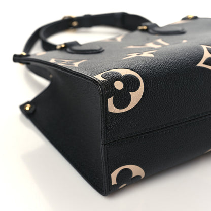 Louis Vuitton Empreinte Monogram Giant Onthego PM Black Beige 7 of 9