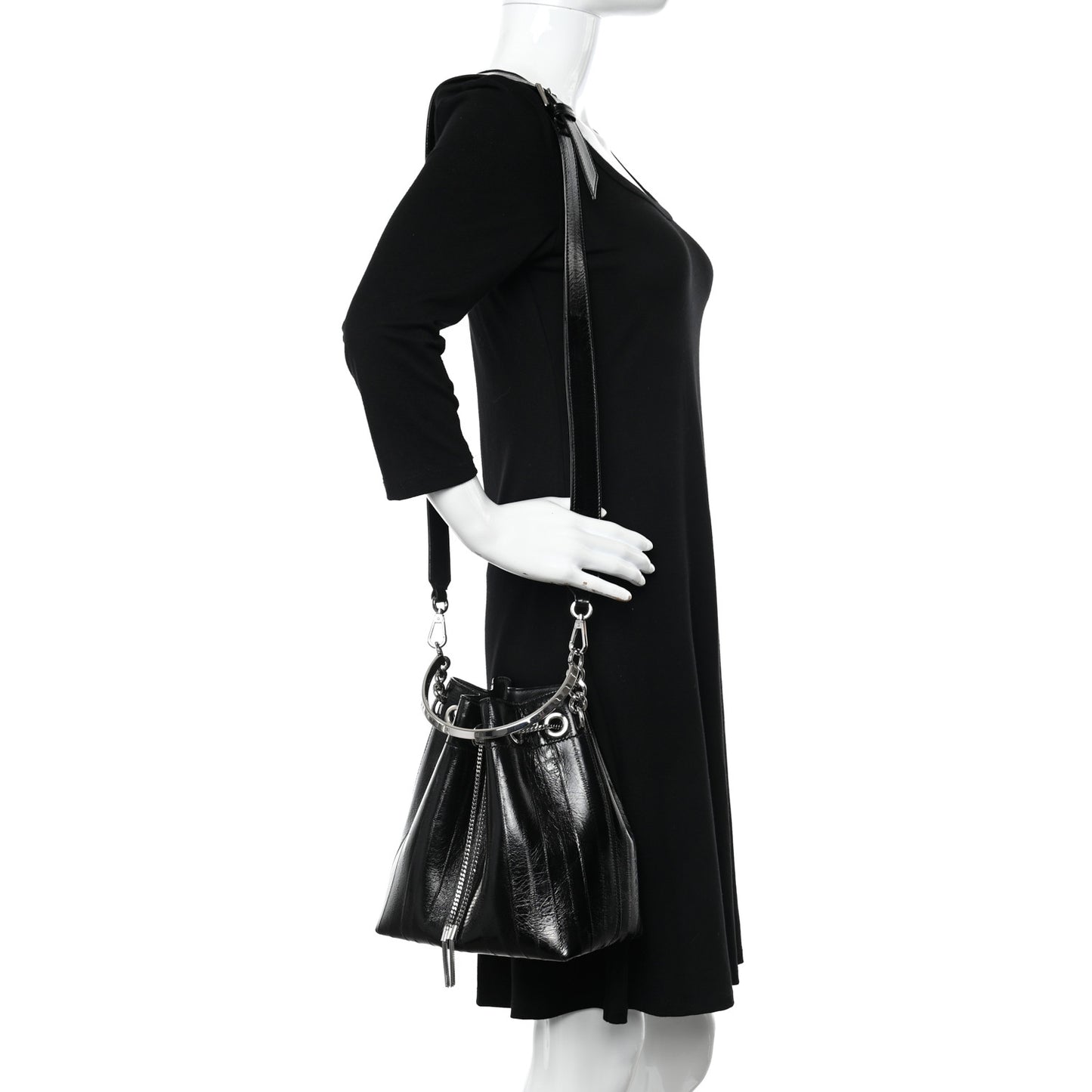 Eelskin Bon Bon Bag Bucket Bag Black