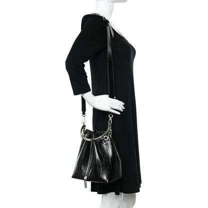Jimmy Choo Eelskin Bon Bon Bag Bucket Bag Black 2 of 9