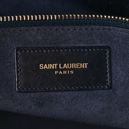 Saint Laurent Calfskin Large Sac de Jour Carryall Navy Blue 6 of 13