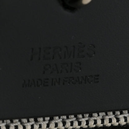 Hermes Toile H Berline Vache Hunter Herbag Zip 39 MM Bleu Saphir Black 8 of 11