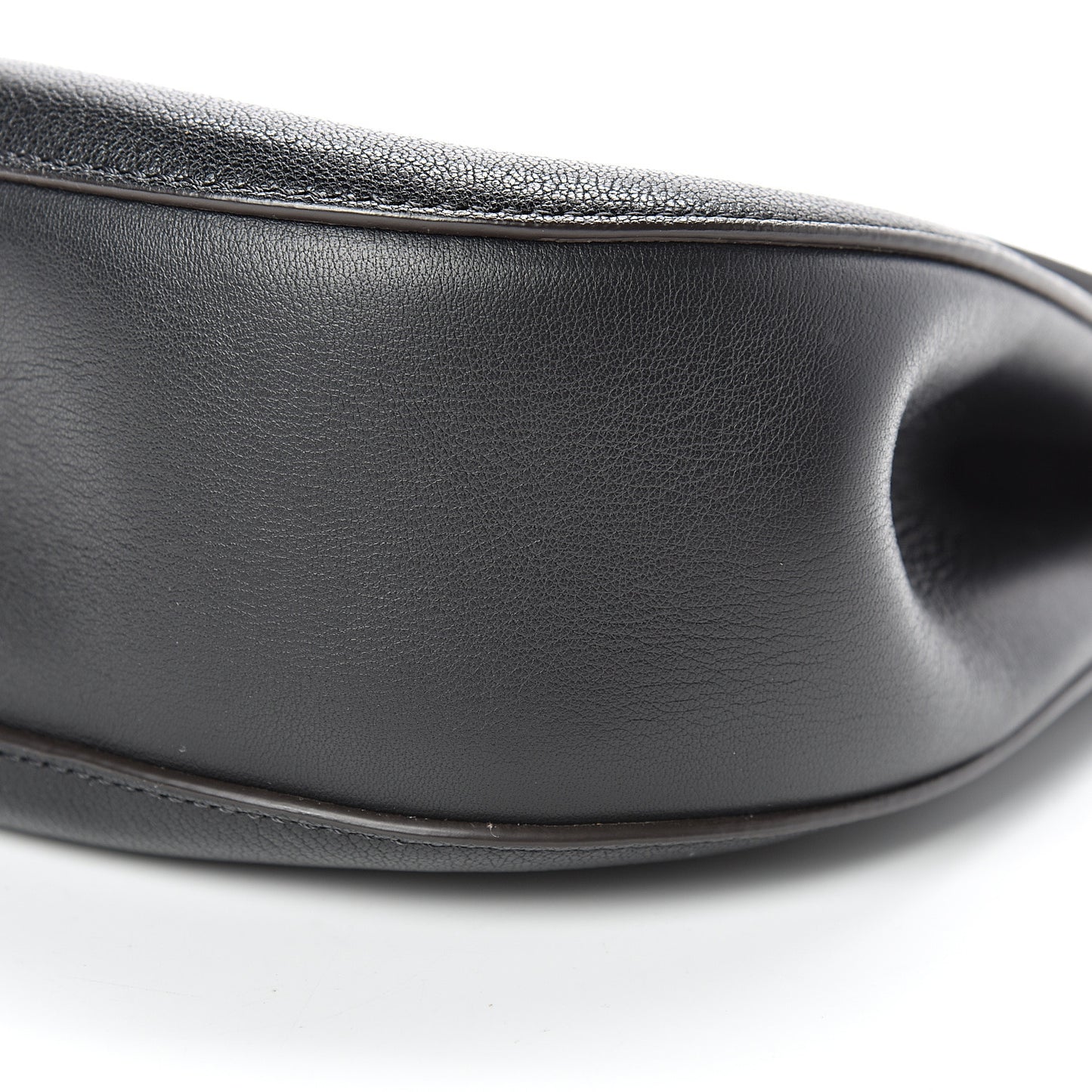 Grained Lambskin Drew Shoulder Bag Black