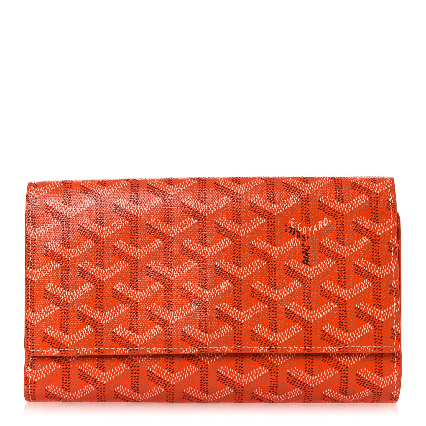 Goyardine Rivoli Wallet Orange