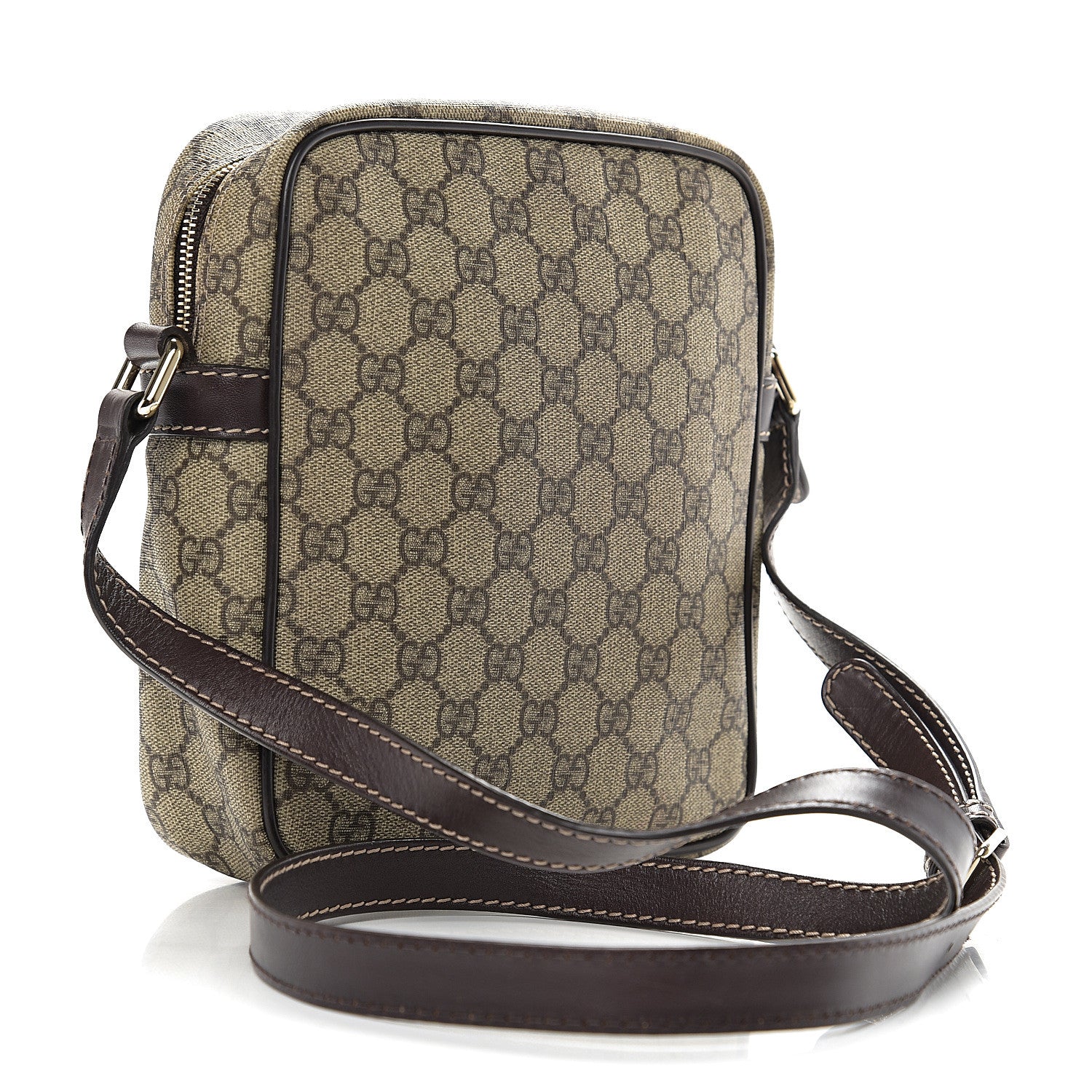 Gucci GG Plus Monogram Messenger Bag Dark Brown 2 of 9