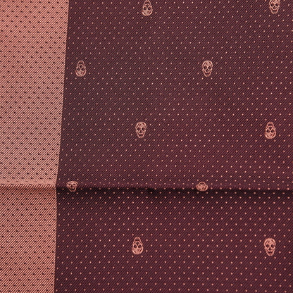 Alexander McQueen Silk Skull Polka Dot Pocket Square 4 of 5