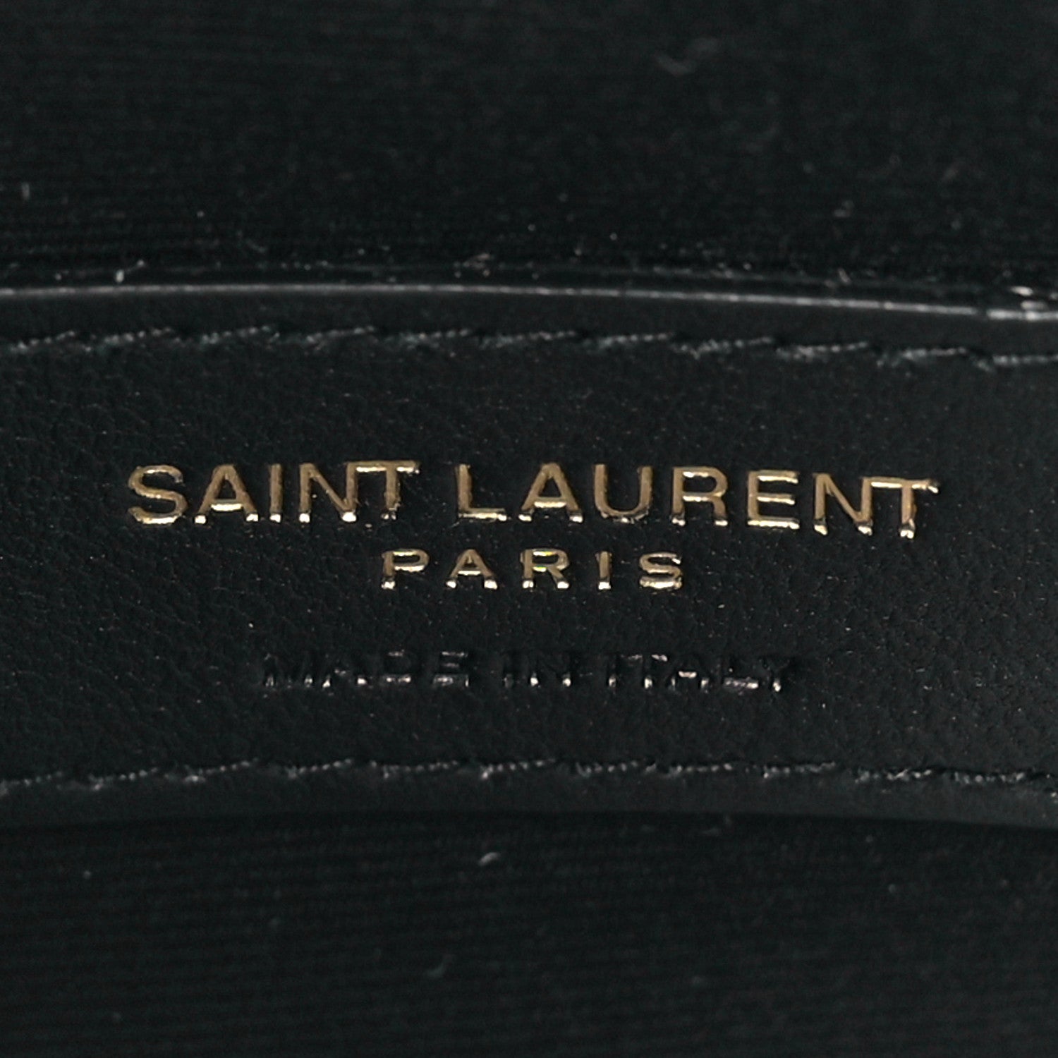 Saint Laurent Calfskin Polka Dot Monogram Zip Bill Pouch Black White 6 of 9
