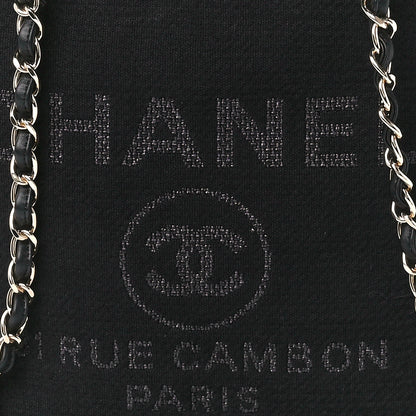 Chanel Mixed Fibers Medium Deauville Tote Black 10 of 13