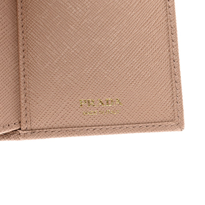 Prada Saffiano Triangle Continental Wallet Cammeo 7 of 8