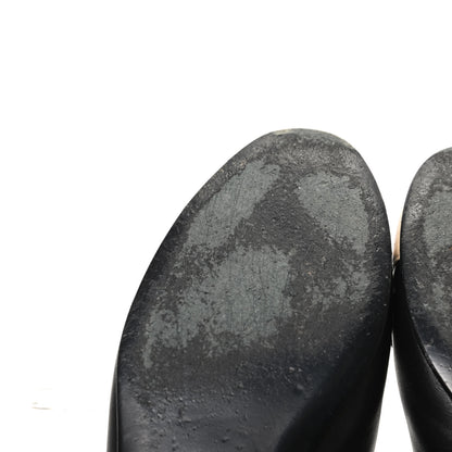 Chanel Lambskin CC Cap Toe Ballerina Flats 37.5 Black Beige 9 of 12