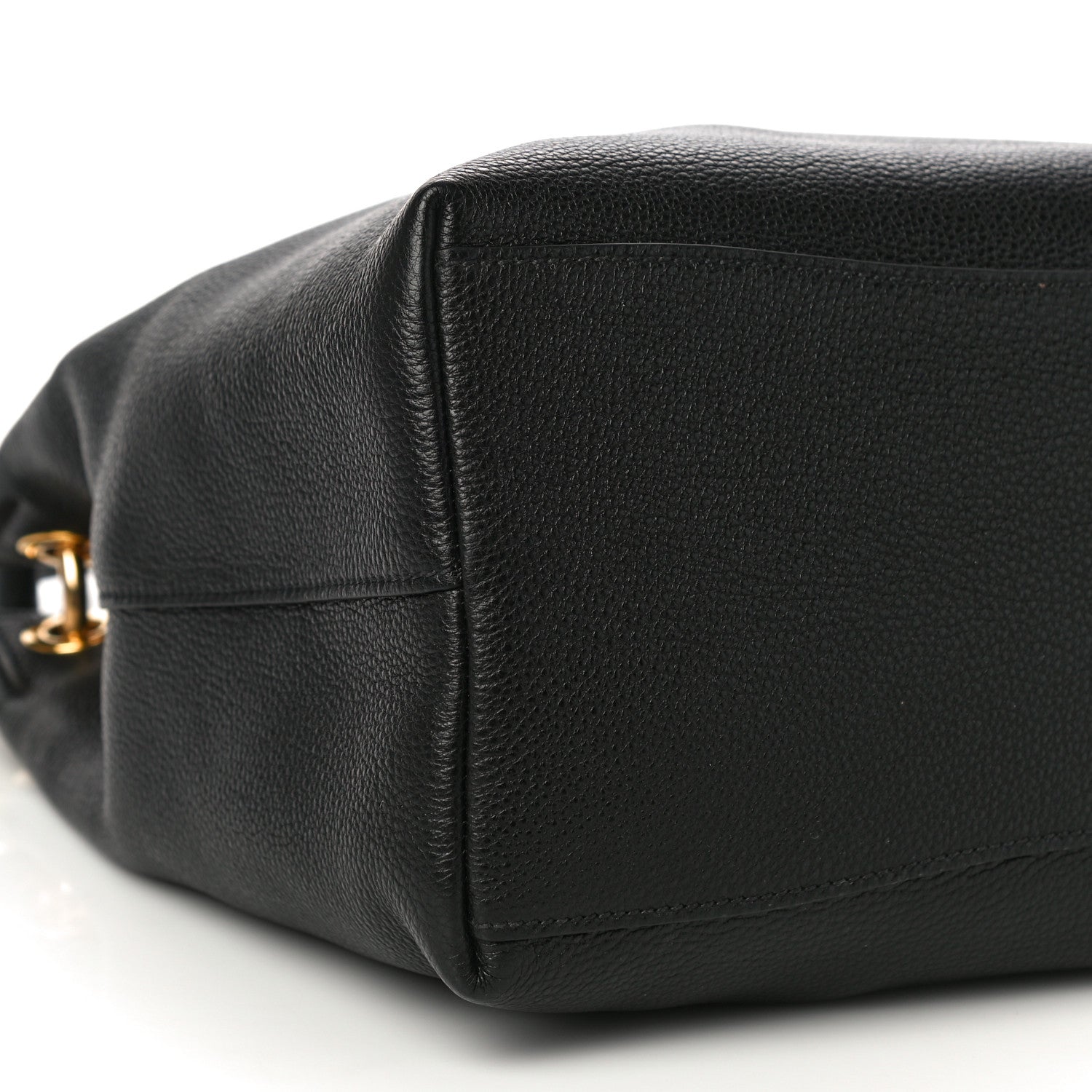 Prada Vitello Phenix Embossed Logo Hobo Black 8 of 9