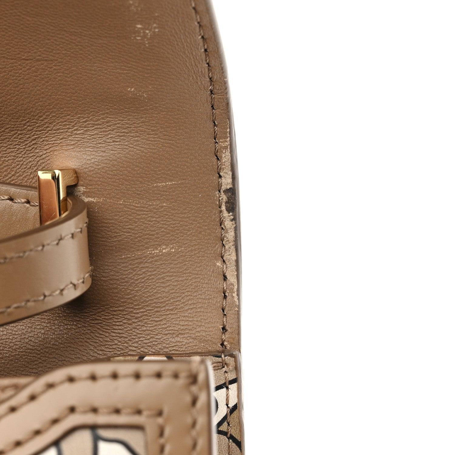 Burberry Calfskin Monogram Mini TB Bag Brown 11 of 14