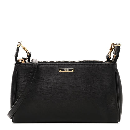 Fendi Vitello Elite Mini Pouch Crossbody Black 1 of 4