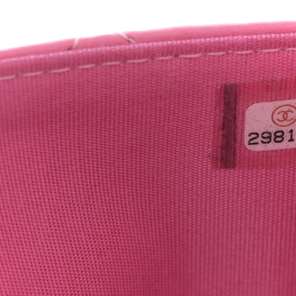 Chanel Lambskin Quilted CC Pearl Crush Wallet on Chain WOC Pink 6 of 12