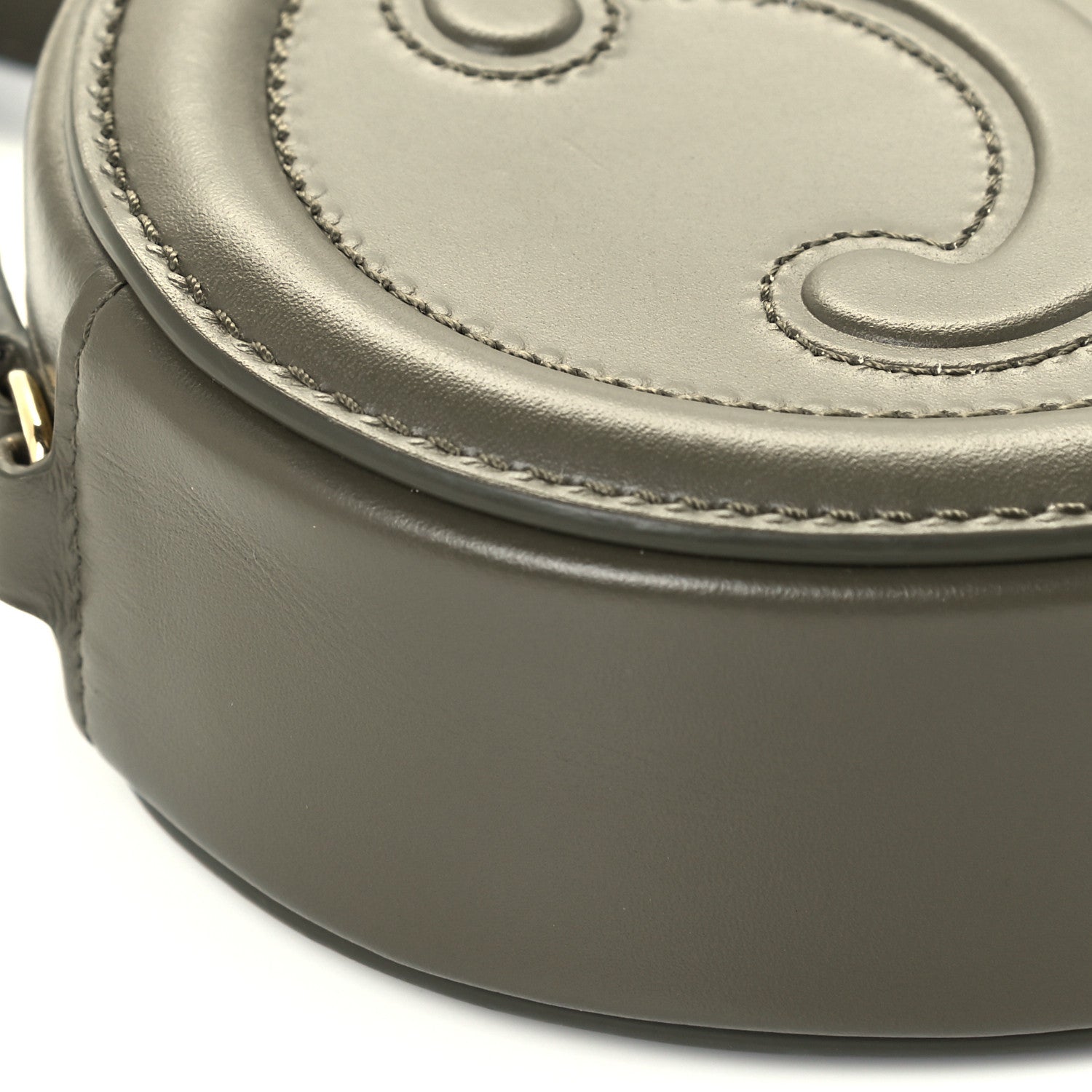 Celine Smooth Calfskin Cuir Small Triomphe Oval Purse Crossbody Light Jade 8 of 10