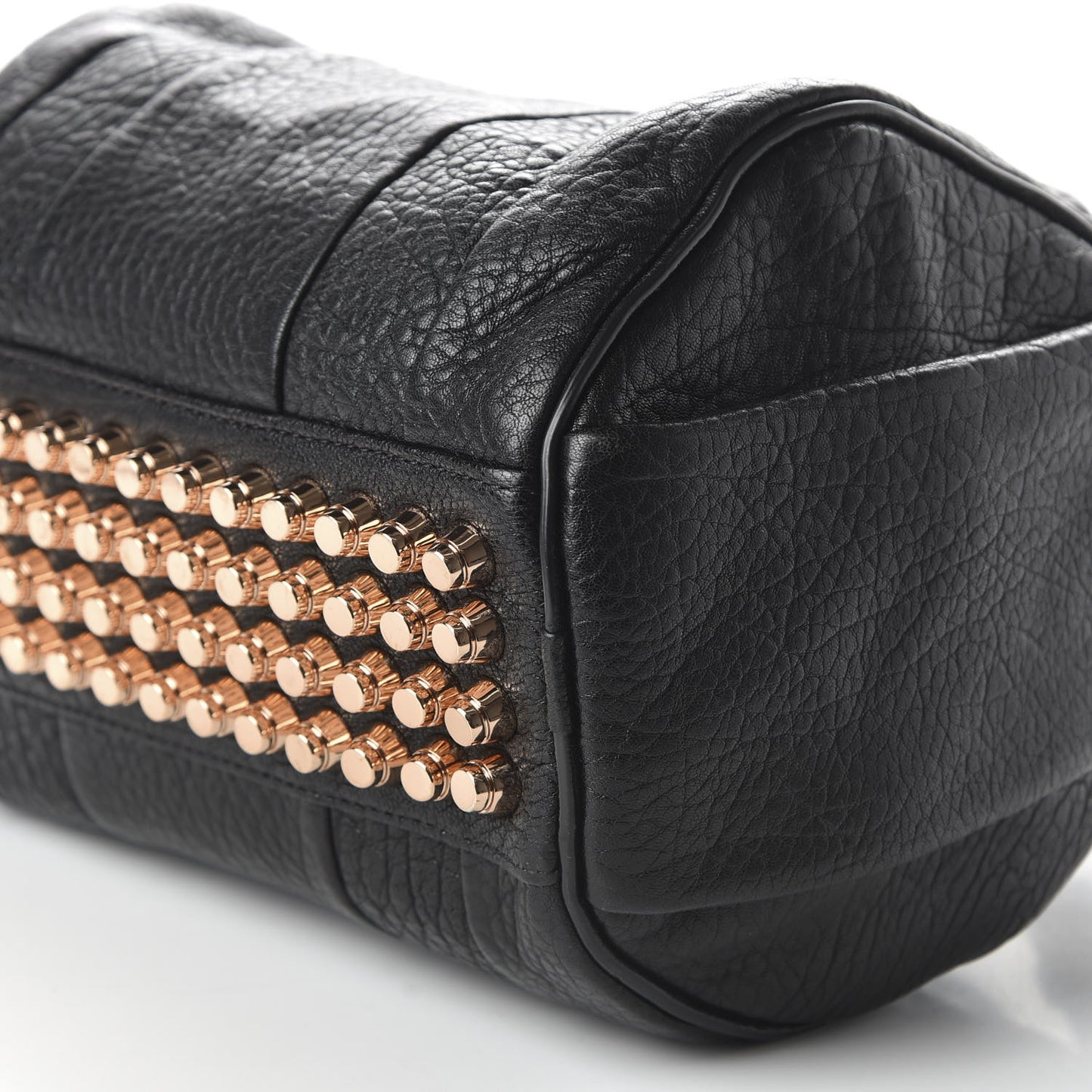 Pebbled Lambskin Rockie Black Rose Gold Hardware
