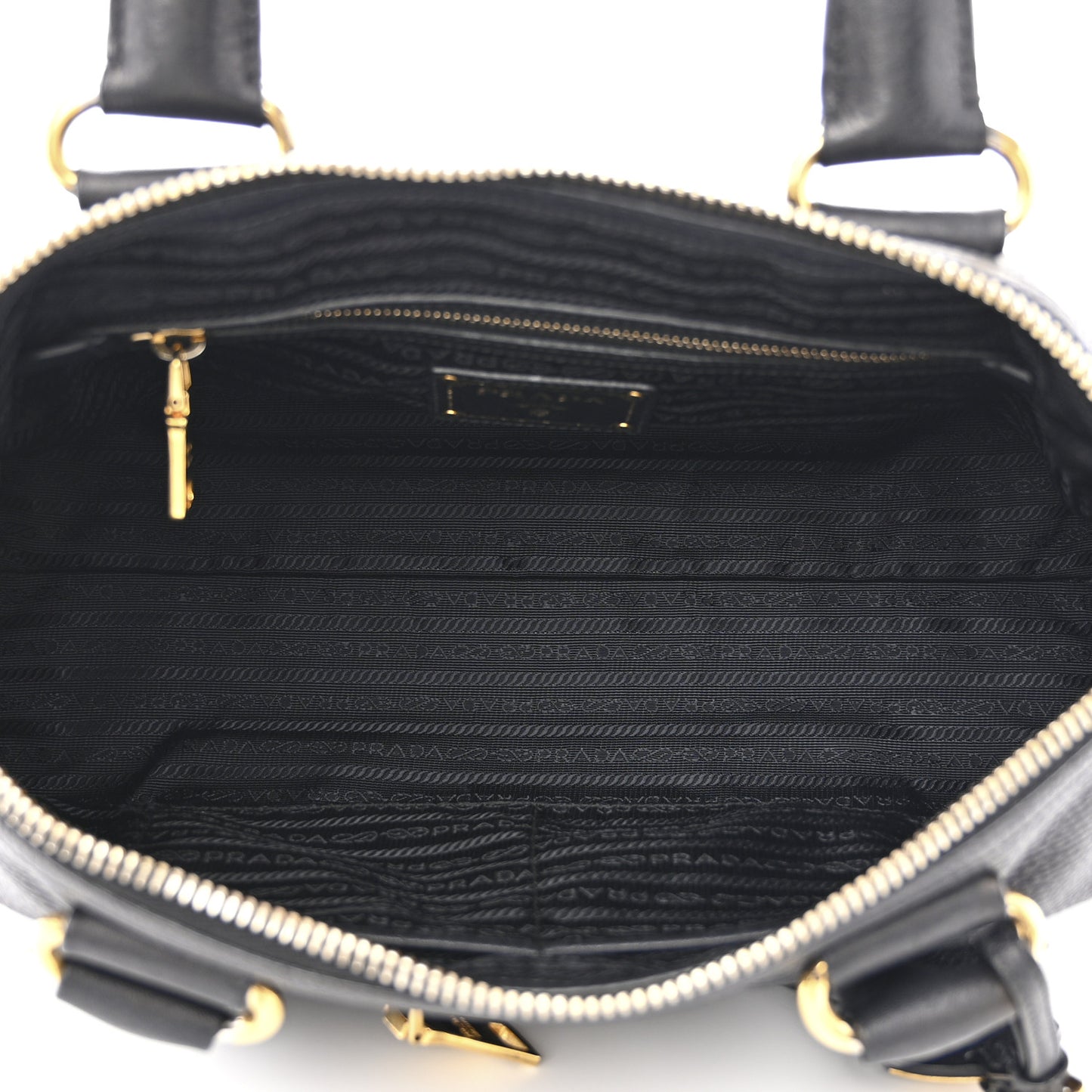 Vitello Daino Shopping Satchel Black