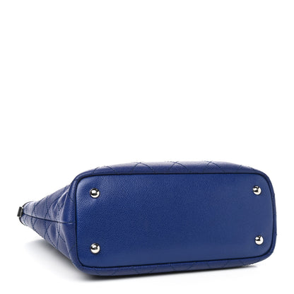 Chanel Grained Calfskin Shopping Fever Tote Blue 5 of 10