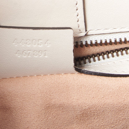 Gucci Calfskin Matelasse Small GG Marmont Tote White 9 of 9