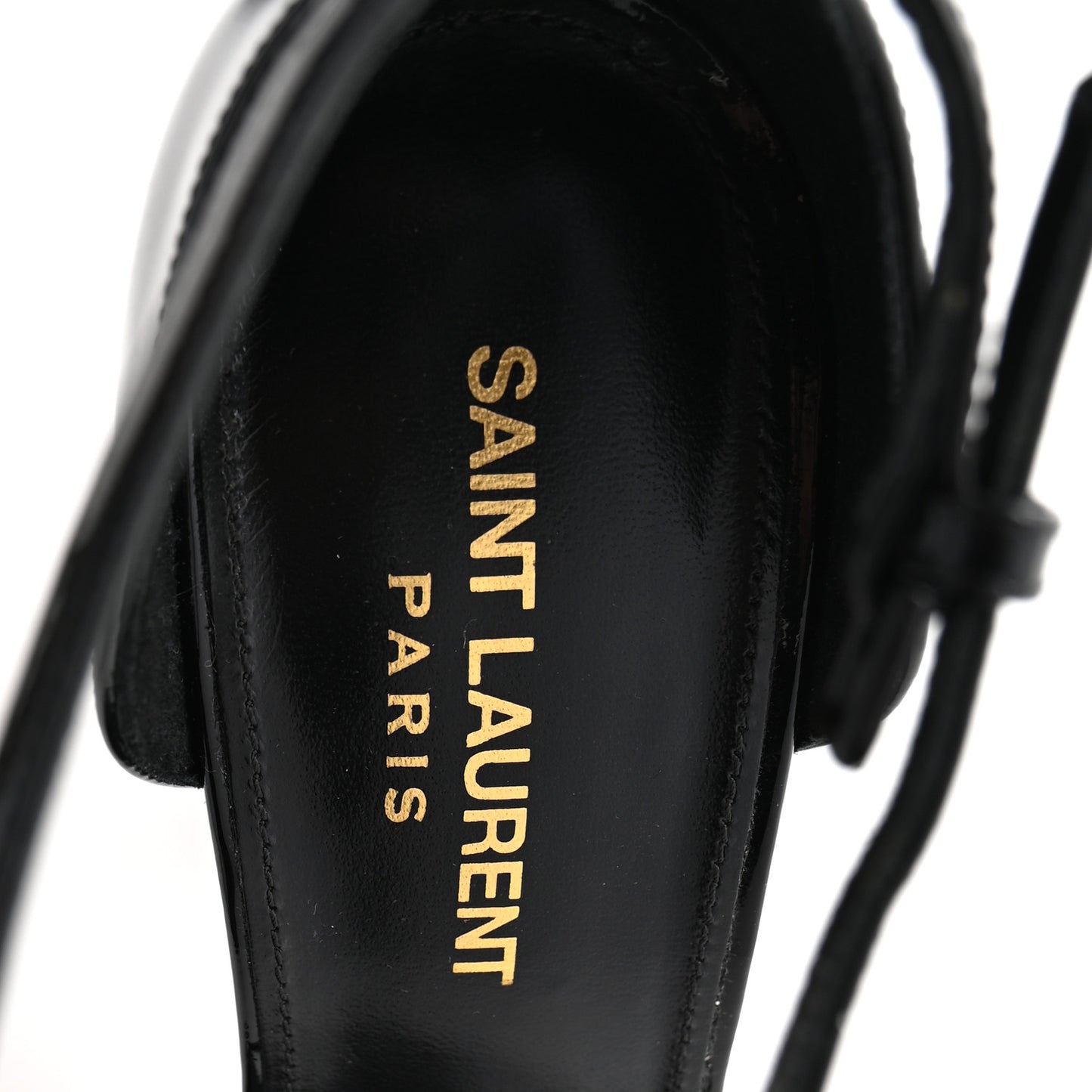 Patent Calfskin Opyum 110 Sandals 37 Black