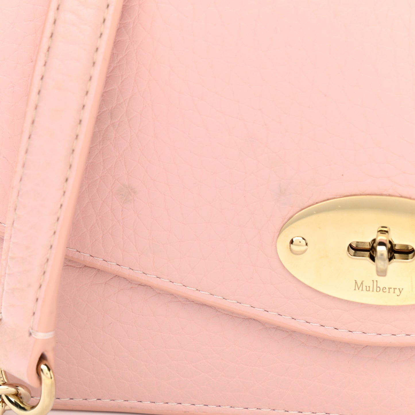 Small Classic Grain Calfskin Small Darley Powder Pink