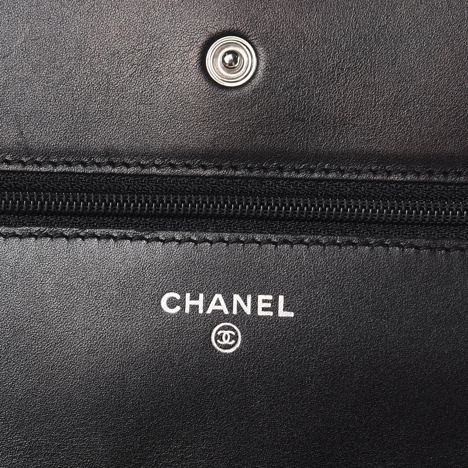 Chanel Calfskin Quilted Cambon Wallet On Chain WOC Black 6 of 13