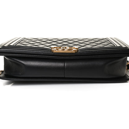 Chanel Calfskin Quilted New Medium Boy Flap Black 15 of 15