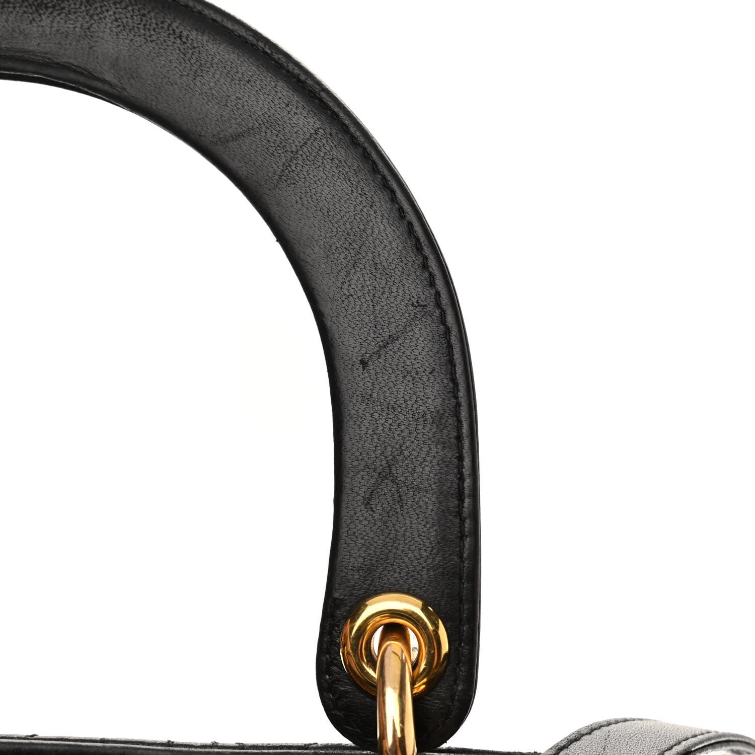 Christian Dior Lambskin Cannage Large Lady Dior Black 16 of 17